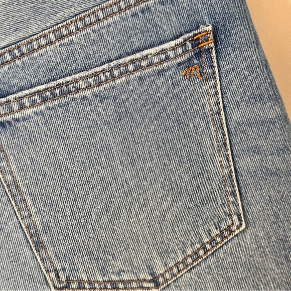MADEWELL NWOT Relaxed Denim Jean Shorts High Rise Distressed  Size 25 - Picture 5 of 13